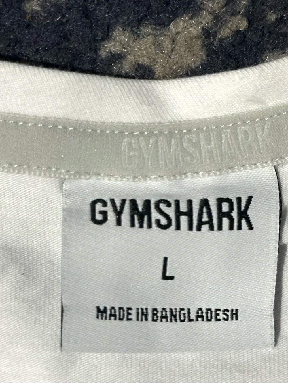 Gymshark White Short Sleeve Activewear Athletic Shirt Men's Large Short-Sleeve